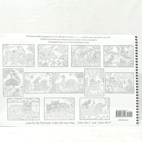 Color Me Your Way #4 Adult Coloring Book - NEW - Picture 6 of 7